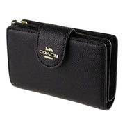 Coach Black/Burgundy Leather Wallets